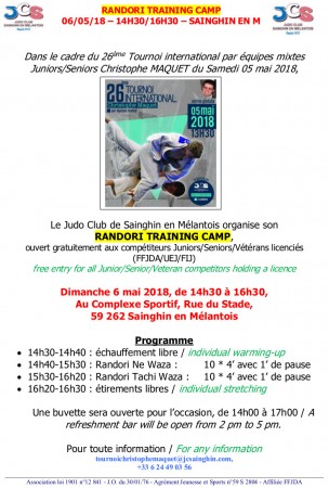 TCM RANDORI TRAINING CAMP SAINGHIN 060518